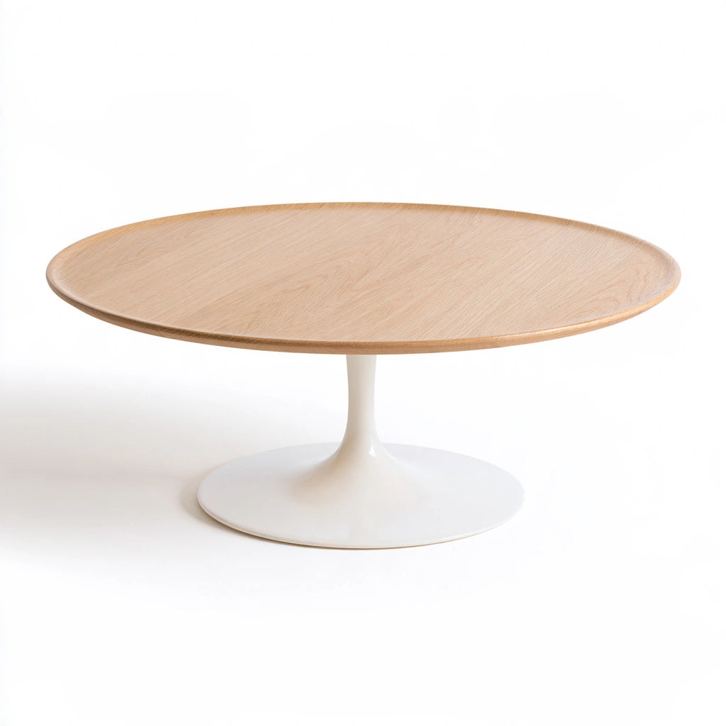 Table basse aux lignes épurées, coloris gris