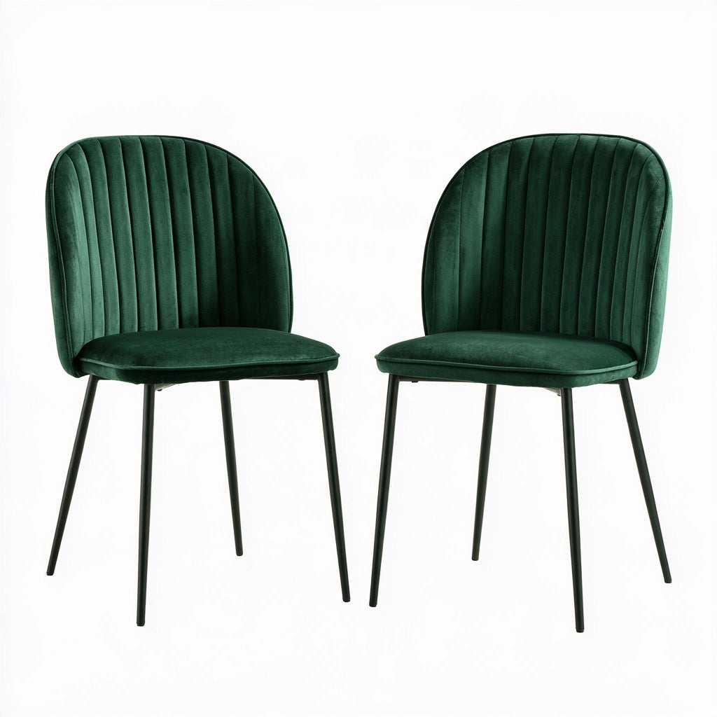 Chaise de salle à manger aux lignes épurées, coloris gris
