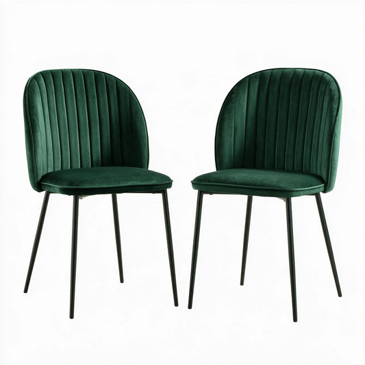 Chaise de salle à manger aux lignes épurées, coloris gris