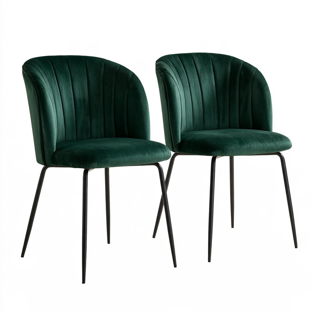 Chaise de salle à manger aux lignes épurées, coloris gris