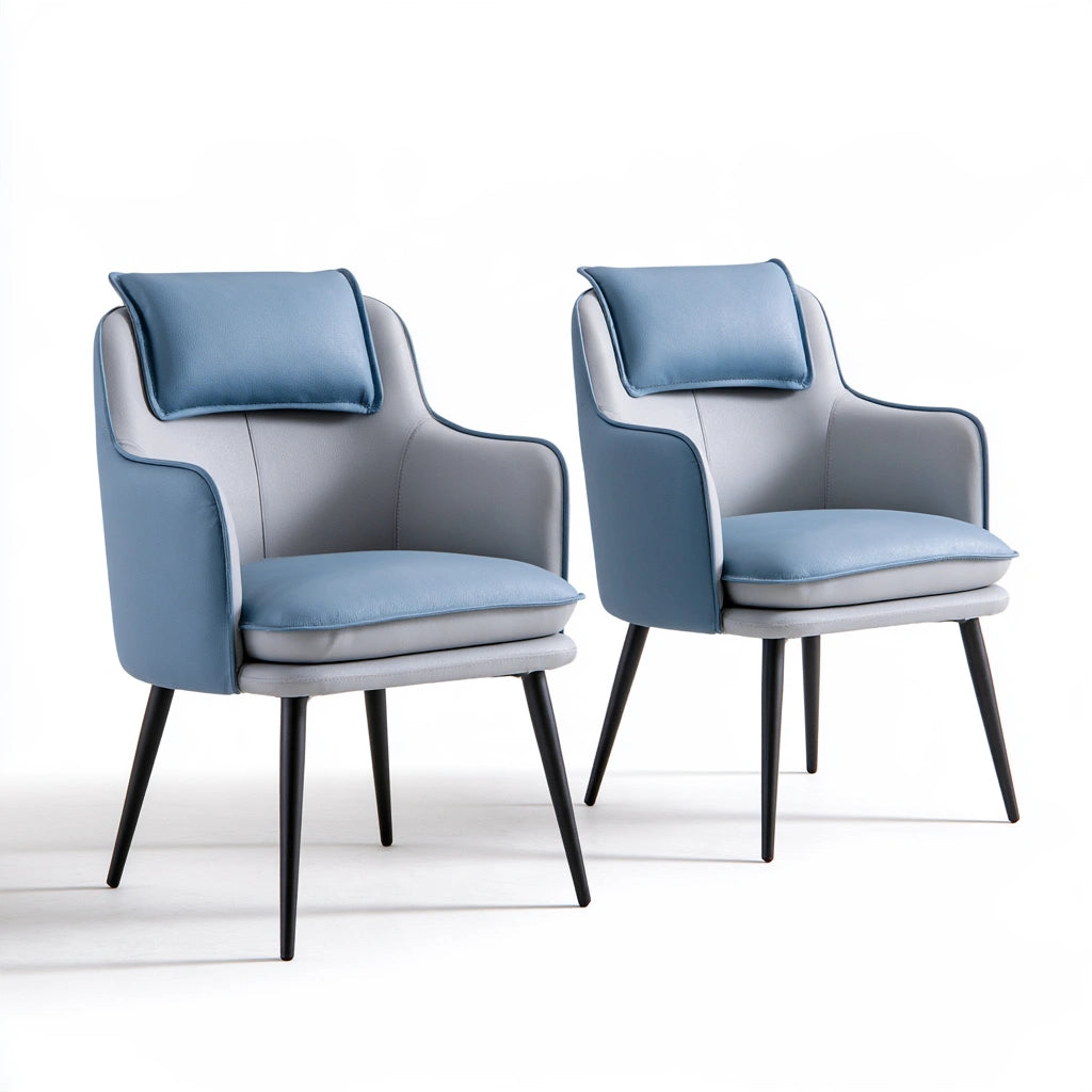 Chaise de salle à manger aux lignes épurées, coloris gris