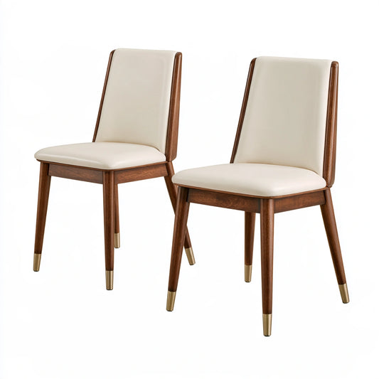 Chaise de salle à manger aux lignes épurées, coloris gris