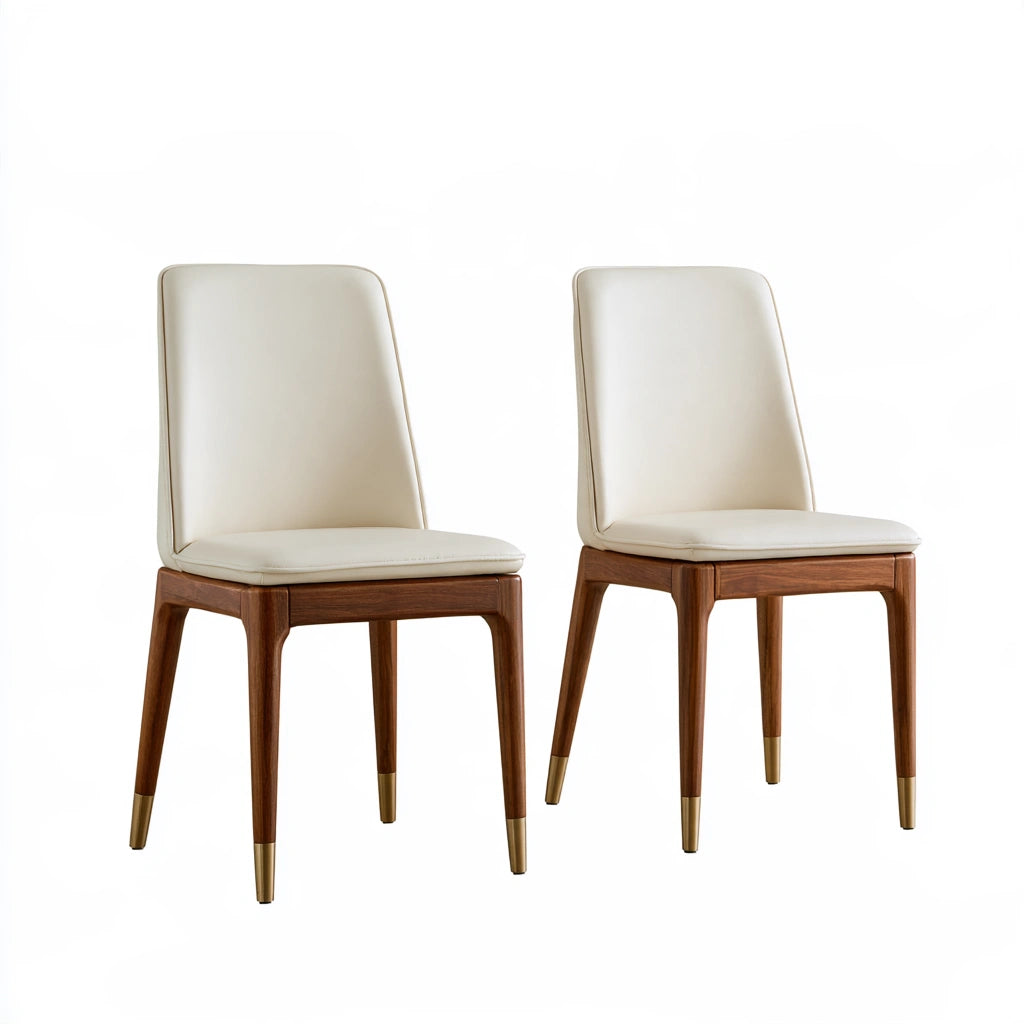Chaise de salle à manger aux lignes épurées, coloris gris