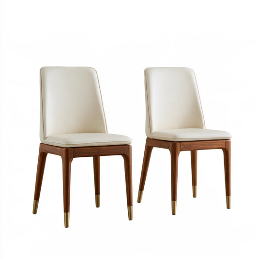 Chaise de salle à manger aux lignes épurées, coloris gris